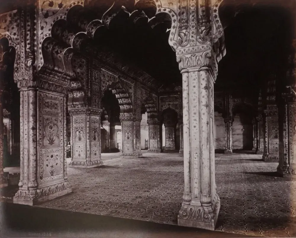 Samuel Bourne - Hall of private audience in the palace of Delhi, 1860